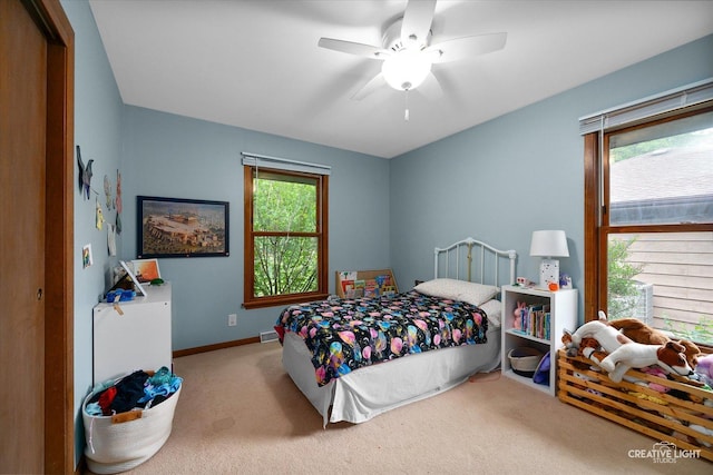 2290 Copley St, Aurora, IL 60506 - bedroom with carpet floors and ceiling fan