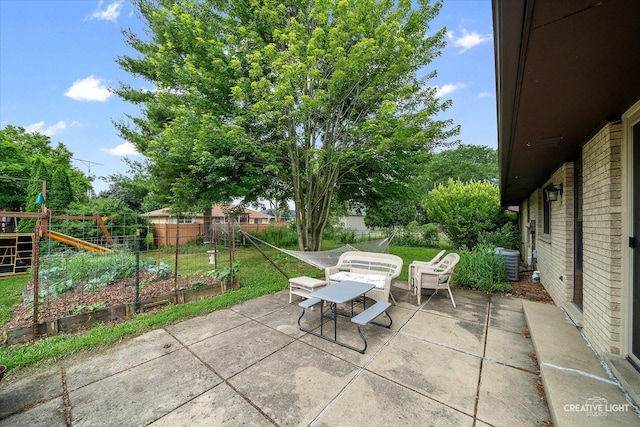 2290 Copley St, Aurora, IL 60506 - view of patio / terrace featuring a playground