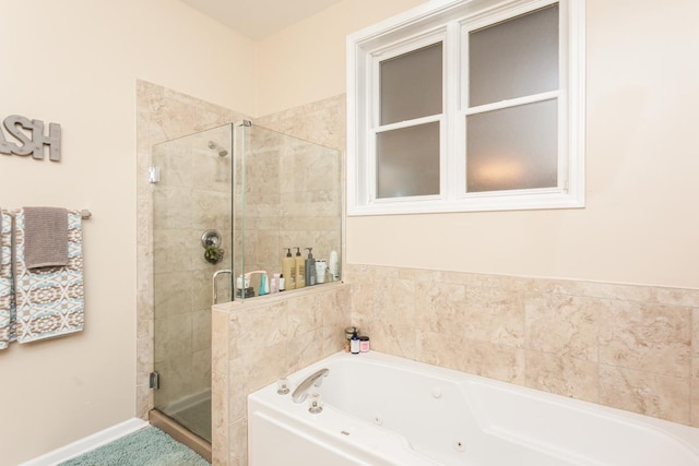 4124 N Kenmore Ave Unit Gs, Chicago, IL 60613 - bathroom with a stall shower and a whirlpool tub