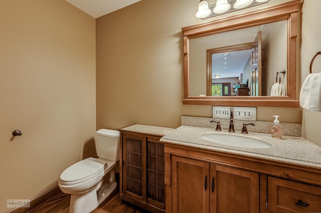 2800 Arbor Ln, Oswego, IL 60543 - bathroom with wood finished floors and vanity