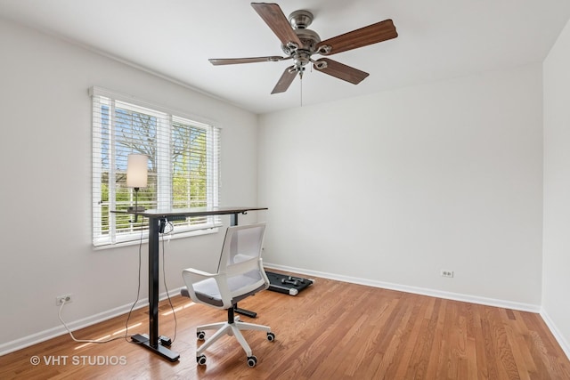 1181 Midwest Ln, Wheaton, IL 60189 - office space with light wood-type flooring and ceiling fan