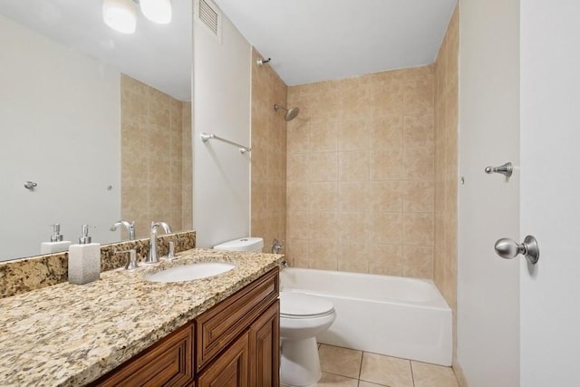 200 N Dearborn St Unit 2402, Chicago, IL 60601 - bathroom featuring vanity, tile patterned floors, and  shower combination