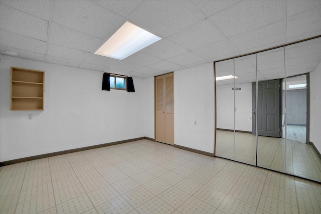 13610 S 84th Ave, Orland Park, IL 60462 - below grade area featuring a paneled ceiling