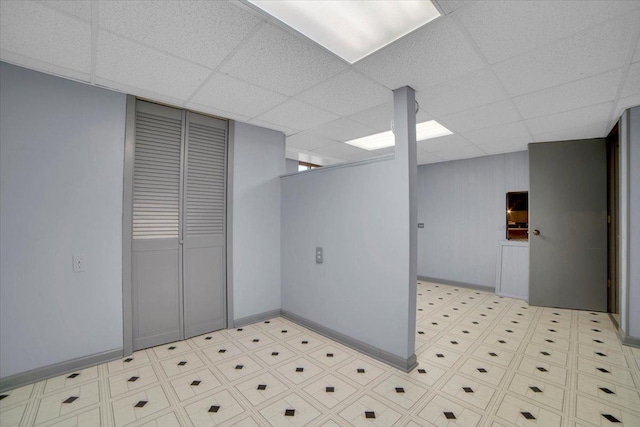 13610 S 84th Ave, Orland Park, IL 60462 - spare room with a paneled ceiling and tile patterned floors