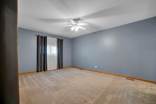 13610 S 84th Ave, Orland Park, IL 60462 - spare room featuring light carpet and a ceiling fan