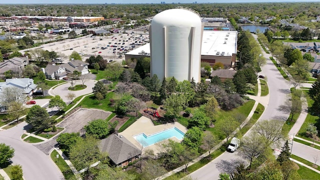 195 Island Ct Unit 195, Schaumburg, IL 60193 - drone / aerial view of a pool area
