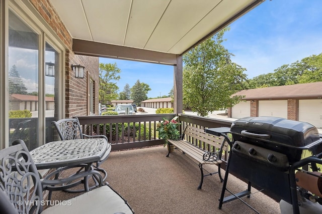 6419 Oak Forest Ave Unit 1N, Tinley Park, IL 60477 - balcony featuring area for grilling