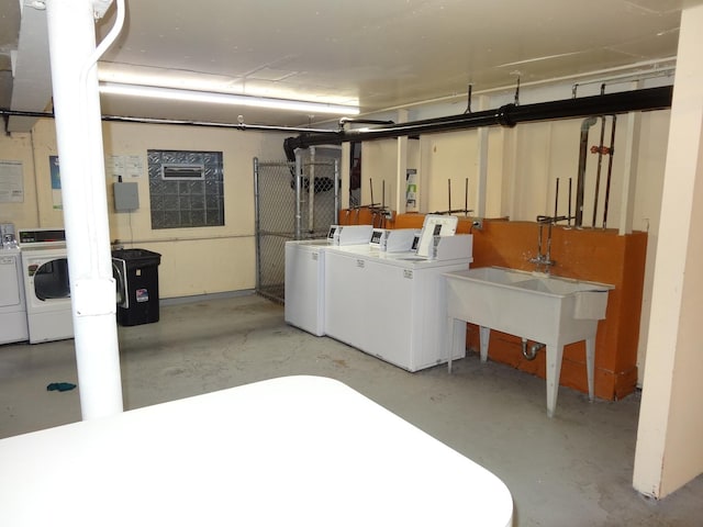 828 E Old Willow Rd Unit 109, Prospect Heights, IL 60070 - finished basement featuring washer and dryer