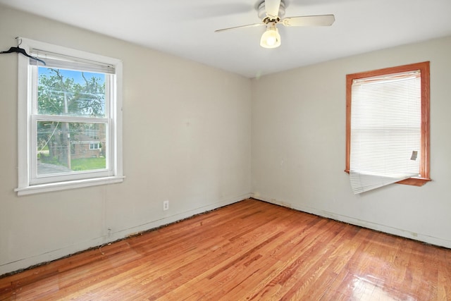 8619 S Jeffery Blvd, Chicago, IL 60617 - empty room featuring light wood-style floors and ceiling fan