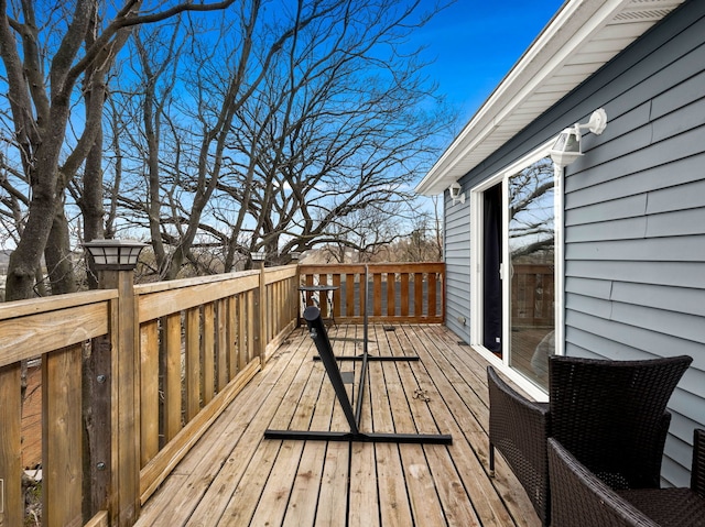 711 Illinois St, Lemont, IL 60439 - view of wooden terrace