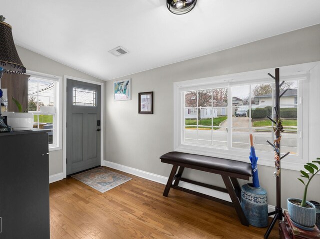 711 Illinois St, Lemont, IL 60439 - foyer featuring vaulted ceiling and light wood-type flooring