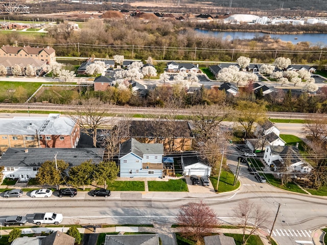 711 Illinois St, Lemont, IL 60439 - aerial perspective of suburban area featuring a nearby body of water