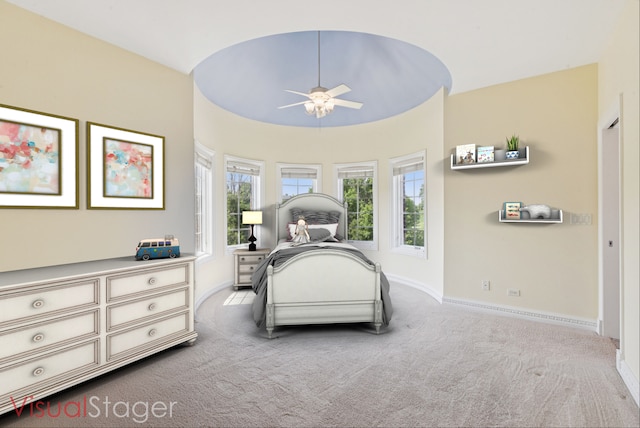 6N707 Brookhaven Ln, Saint Charles, IL 60175 - carpeted bedroom with baseboards and ceiling fan