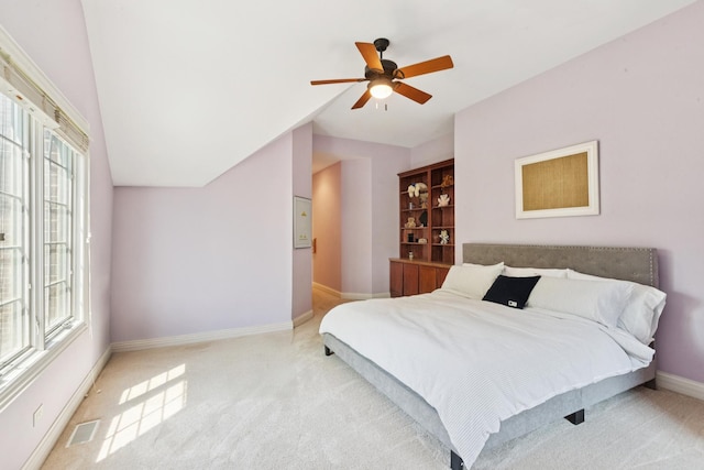 6N707 Brookhaven Ln, Saint Charles, IL 60175 - carpeted bedroom featuring vaulted ceiling and ceiling fan