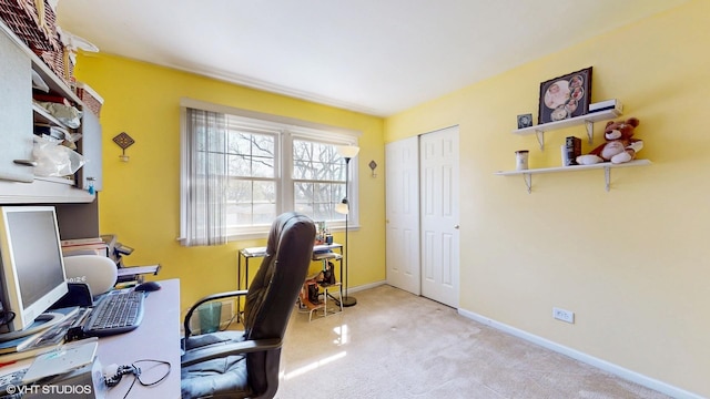 1416 S Robert Dr, Mount Prospect, IL 60056 - carpeted home office featuring baseboards