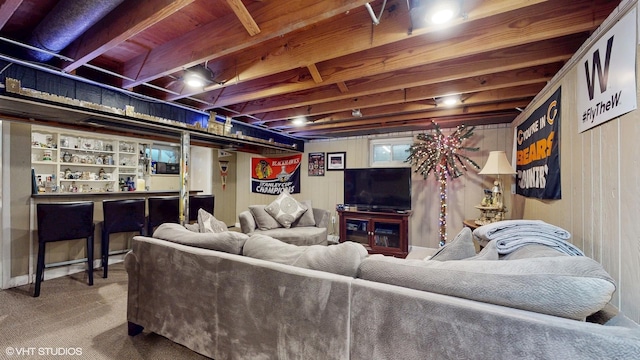 1416 S Robert Dr, Mount Prospect, IL 60056 - living room featuring carpet floors