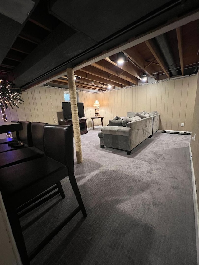 1416 S Robert Dr, Mount Prospect, IL 60056 - finished below grade area with carpet floors