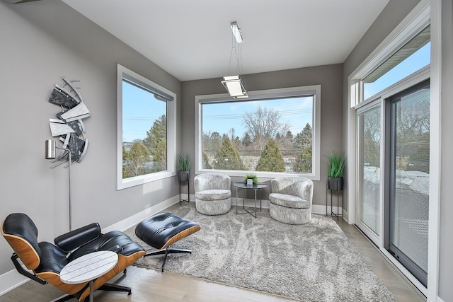 2412 Sharon Ct, Naperville, IL 60564 - living area with baseboards and wood finished floors