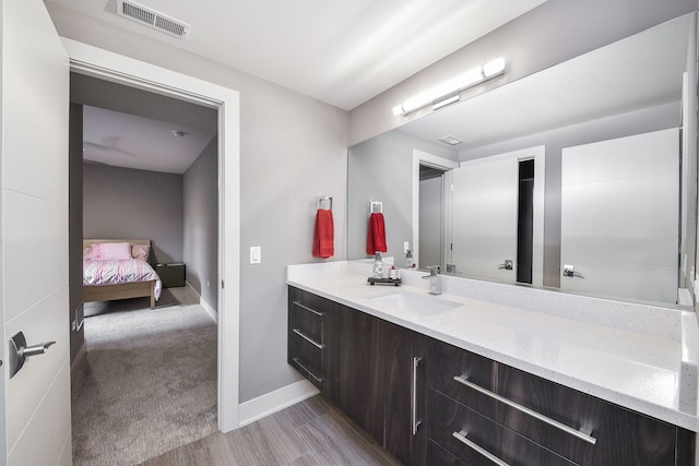 2412 Sharon Ct, Naperville, IL 60564 - bathroom with vanity, wood finished floors, and ensuite bathroom
