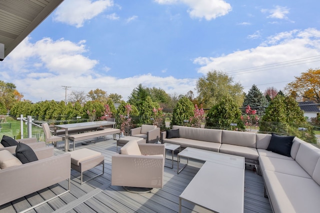 2412 Sharon Ct, Naperville, IL 60564 - wooden terrace with an outdoor hangout area