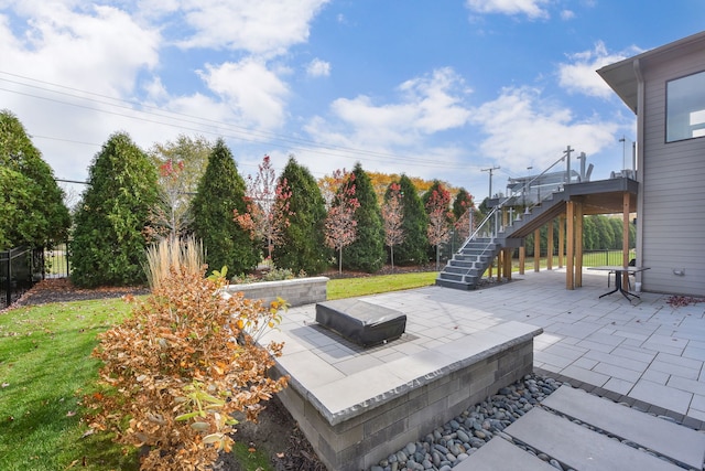 2412 Sharon Ct, Naperville, IL 60564 - view of patio / terrace with stairs