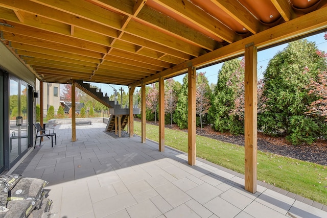 2412 Sharon Ct, Naperville, IL 60564 - view of patio / terrace featuring stairs
