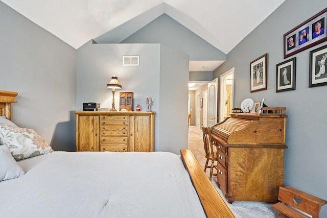 147 Fulbright Ln, Schaumburg, IL 60194 - bedroom featuring lofted ceiling and carpet