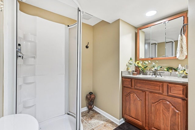 147 Fulbright Ln, Schaumburg, IL 60194 - bathroom featuring a shower stall and vanity
