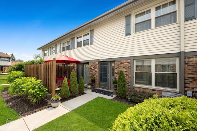 7312 Winthrop Way Unit 11, Downers Grove, IL 60516 - view of front of property with brick siding