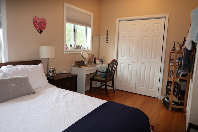 5125 N La Crosse Ave, Chicago, IL 60630 - bedroom featuring wood finished floors and a closet