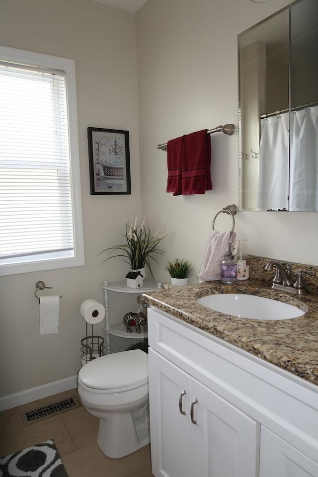 5125 N La Crosse Ave, Chicago, IL 60630 - bathroom with vanity and tile patterned flooring