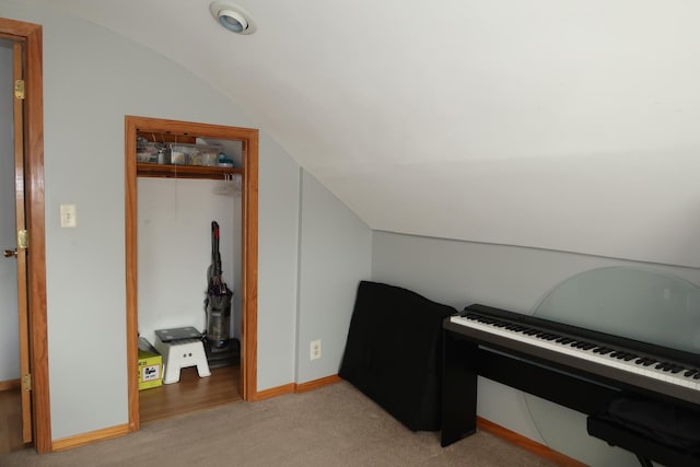 5125 N La Crosse Ave, Chicago, IL 60630 - additional living space featuring vaulted ceiling and light colored carpet