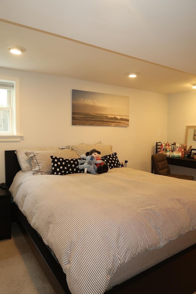5125 N La Crosse Ave, Chicago, IL 60630 - bedroom featuring recessed lighting and carpet flooring