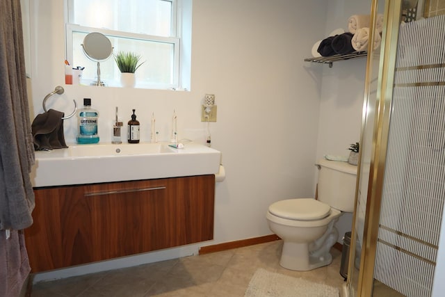 5125 N La Crosse Ave, Chicago, IL 60630 - bathroom featuring vanity and a shower with door
