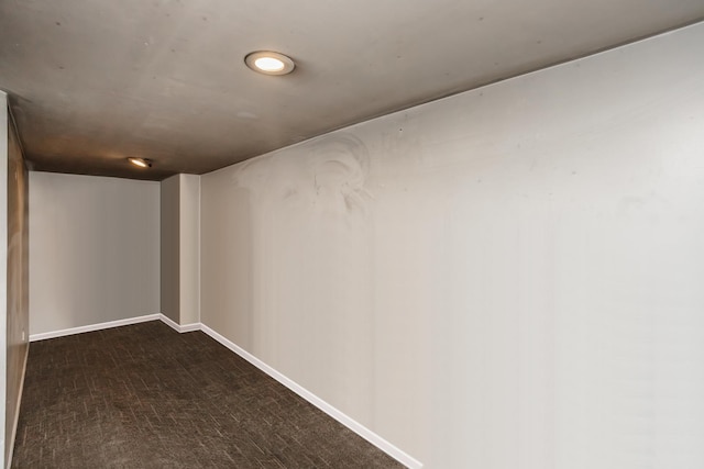 6455 S Marshfield Ave, Chicago, IL 60636 - basement with dark carpet and baseboards