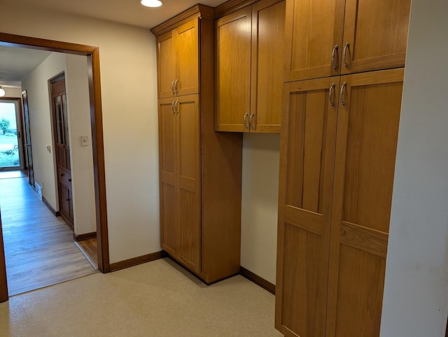 1437 S Plum Ave, Freeport, IL 61032 - corridor featuring recessed lighting and light wood finished floors