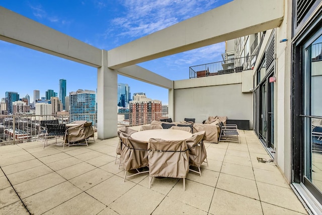 1530 S State St Unit 14O, Chicago, IL 60605 - patio / terrace featuring a skyline view and outdoor lounge area