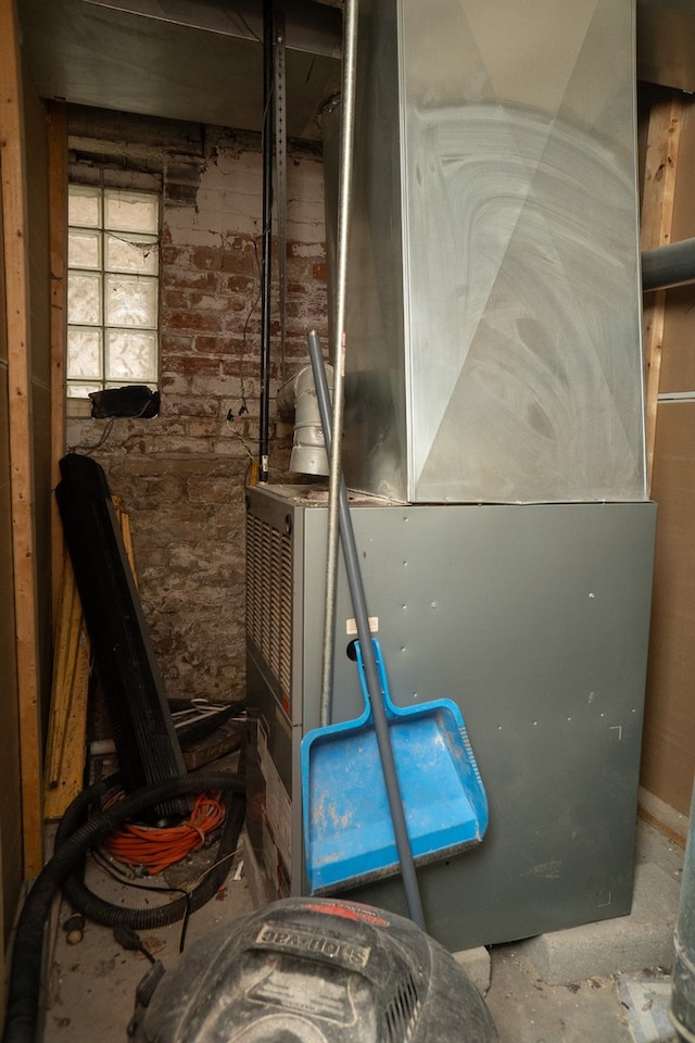 7042 S Carpenter St, Chicago, IL 60621 - utility room featuring heating unit