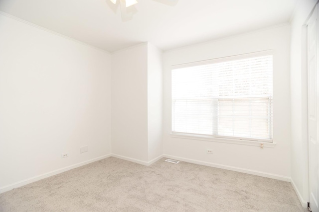 10 Sugar Creek Ct, Lake In The Hills, IL 60156 - carpeted spare room with ceiling fan and crown molding