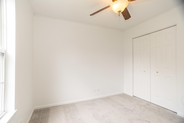 10 Sugar Creek Ct, Lake In The Hills, IL 60156 - unfurnished bedroom with carpet, a closet, and a ceiling fan