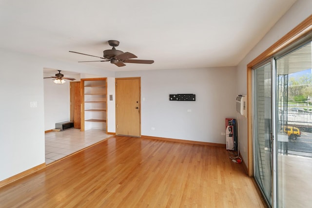 9407 S Roberts Rd Unit 3Se, Hickory Hills, IL 60457 - spare room featuring ceiling fan and light wood finished floors