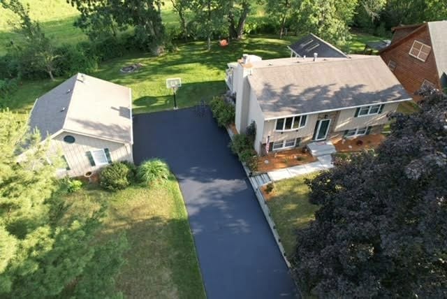 2619 Baldwin Rd, Mchenry, IL 60050 - aerial overview of property's location with a tree filled landscape