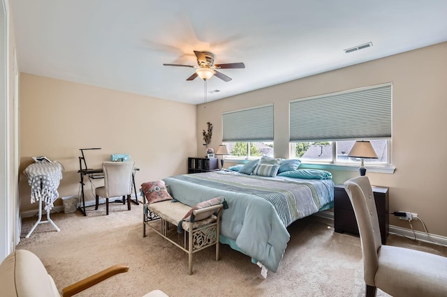 233 Pawtucket Ave, Elgin, IL 60124 - carpeted bedroom featuring ceiling fan and a desk