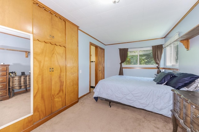 1014 N Main St, Pontiac, IL 61764 - carpeted bedroom with crown molding