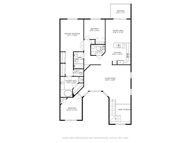 406 Cascade Ln Unit 406, Oswego, IL 60543 - view of property floor plan