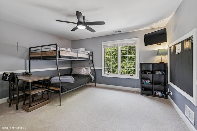 8736 Shade Tree Cir, Lakewood, IL 60014 - bedroom featuring carpet flooring and ceiling fan