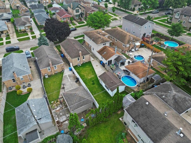 5246 S New England Ave, Chicago, IL 60638 - aerial view of residential area with a pool area