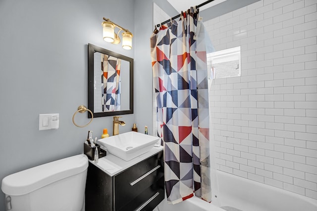 4125 W School St, Chicago, IL 60641 - bathroom featuring shower / bath combo and vanity