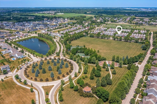 3621 Hyde Park Ct, Elgin, IL 60124 - aerial view of property and surrounding area with a nearby body of water and nearby suburban area
