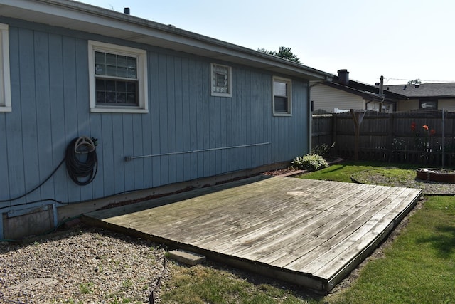 7710 W 81st Pl, Bridgeview, IL 60455 - back of property with a deck and a fenced backyard